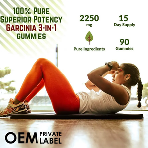 Gomitas 3 en 1 de Garcinia Cambogia ODM/EDM |   Mezcla para bajar de peso de 2250 mg con café verde y cetonas de frambuesa |    Potenciador del Metabolismo - Product Image 6