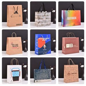 Bolsas de Papel Kraft Reciclado Blancas Medianas Aston con Asas de Tela para Compras, Fiestas y Promociones - Impresión de Logotipo y Grabado Personalizados - Product Image 4