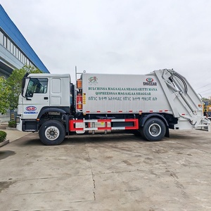 Camion compacteur de déchets Howo 15m3, nouveau véhicule de compression des ordures diesel avec transmission manuelle, bon prix - Product Image 4