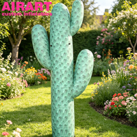 Plantes gonflables réalistes, cactus gonflable vert sur mesure, décoration de fête sur le thème du jardin, de la cour, du parc, de la forêt