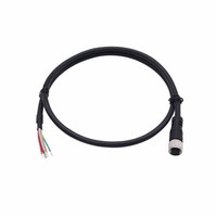 Câble d'aviation blindé M12 personnalisé en usine, étanche IP67, connecteur M12 mâle-femelle, câble de capteur