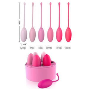 Klinische Silikon Pink Vagina Kegel Ball Set Erwachsene Frau Sexspielzeug Vibrierender Beckenboden Exerciser Blasen kontrolle <span class=keywords><strong>Koro</strong></span> Ball - Product Image 4