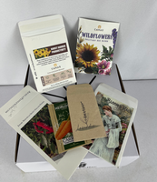 Sachets de graines de jardin biodégradables personnalisés pour plantes, fleurs, fruits et légumes, enveloppes refermables pour petites graines