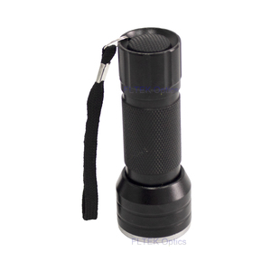 Lampe torche UV Shanghai Fltek 21 LED 395nm avec lentille photochromique, testeur OA017-B en alliage d'aluminium, 3 piles AAA - Product Image 4