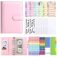 Organisateur/Agenda A6 en cuir PU Macaron à couverture rigide détachable avec fermeture éclair, 100 feuilles, exclusivité transfrontalière, cadeau, argent liquide