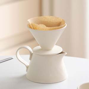 Taza de Cerámica Estilo Crema Personalizada, Utensilio para Café Hecho a Mano, Taza con Filtro de Café Personalizada - Product Image 2