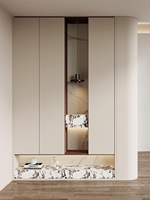Armoire à chaussures sur mesure de luxe italienne avec structure métallique pour la décoration de hall d'entrée de villa de luxe