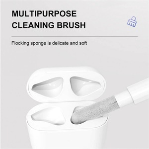 HEADA Eco-Friendly Microfiber Headphone Cleaning Kit with Cleaning <b>Pen</b> for & Buds (<b>White</b>/Black) - Product Image 3