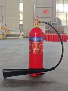 Extincteur portatif manuel en acier CO2 Classe B 2kg 3kg 5kg Rouge/Noir pour usage industriel et domestique Lutte contre l'incendie au glace carbonique - Product Image 3