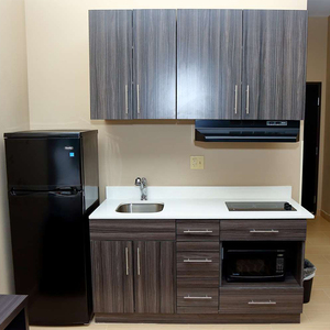 Muebles de cocina pequeños de diseño, mini cocina económica para hotel - Product Image 3