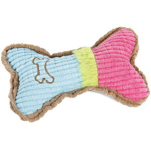 New Arrival Kinghon Plush Dog Chew Toys Bone Design Training <b>Squeaky</b> Interactive Funny Puppy Custom Logo 17*10cm - Product Image 3