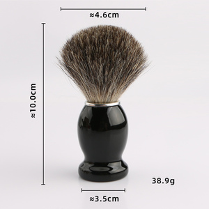 <span class=keywords><strong>Pennello</strong></span> da <span class=keywords><strong>Barba</strong></span> con Manico in Plastica, 100% Pelo di <span class=keywords><strong>Tasso</strong></span> Puro, Etichetta Privata, <span class=keywords><strong>Pennello</strong></span> Nero per <span class=keywords><strong>Barba</strong></span> - Product Image 2