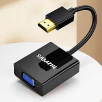 SAMZHE Convertidor HDMI a VGA 1080P, Adaptador de Video de Alta Definición, Cable Macho con IC CS5210 para Laptop, TV, Monitor, Proyector