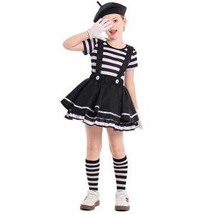 Mime Acteurs Clowns Costumes Halloween Comédie Filles Européennes et Américaines Jeu Scène Performance Costumes - Product Image 2