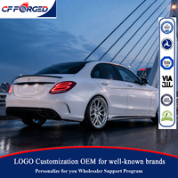 Prix d'usine en gros, jantes en alliage forgé argentées brossées de 20 pouces, 5x112, pour Mercedes-AMG C63 W205 berline de luxe
