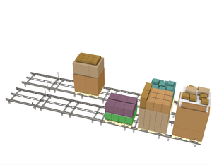 Líneas de transportador de cadena de correa de PU de PVC de rodillo automático con valla de seguridad - Product Image 1