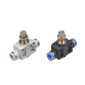 SUシリーズ等空気圧式スピードコントローラークイックフィッティング空気圧フィッティングクイック接続チューブ継手スロットルコントロールバルブ - Product Image 2