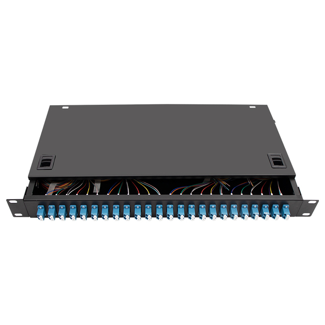 FTTH 24Ports 24cores 48core 1U Rack mount TypeTerminal Box Loaded SC LC APC UPC ODF Fiber Optic Patch Panel optical odf