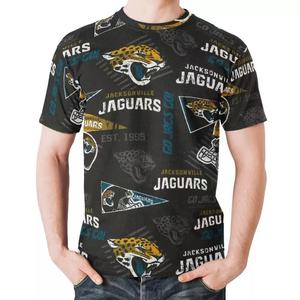 Verano Jacksonville Jaguars Custom 32 NFLTeams <span class=keywords><strong>Camiseta</strong></span> de manga corta para hombres y mujeres Diseño de bandera personalizable para fanáticos - Product Image 1