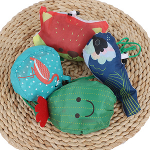 Sac à Provisions Pliant Réutilisable en Forme d'Animal Mignon de 38Cm à Imprimé Complet Personnalisé Sac Fourre-Tout d'Épicerie Pliable à Recyclage <span class=keywords><strong>Portable</strong></span> Superet - Product Image 2
