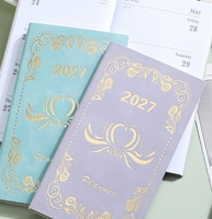 Agenda quotidien anglais 2027, planificateur 365 jours, carnet portable, journal, calendrier