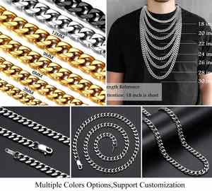 Collar de Cadena Cubana de Acero Inoxidable Chapado en Oro de 16 Pulgadas y 10 mm, Joyería Personalizada al por Mayor para Hombre y Mujer - Product Image 6