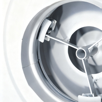 Diffuseur d'air rond en PVC réglable à vente chaude, pour plafond, école, hôpital, ventilation CVC, économie d'énergie, design graphique