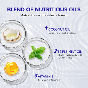 Bain de bouche domestique à l'huile de <span class=keywords><strong>menthe</strong></span> pour le oil pulling, nettoyant, haleine fraîche, hydratant, formule douce non grasse - Product Image 4