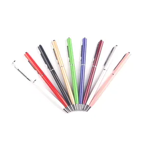 Высокое качество школы канцелярские металла ручка подарок с персонализированные логотип многоцветный Продвижение цена твист