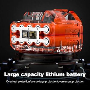Rechargeable Wireless High-Pressure Car Wash <b>Gun</b> | Portable High-Power Lithium <b>Battery</b> Spray <b>Gun</b> for Car & Home Cleaning - Product Image 6