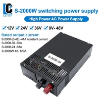 Alimentation électrique haute puissance AC/DC, tension de sortie 120A 100A 30A S-2000W 3000W, alimentation à découpage 24v 12v, transformateur