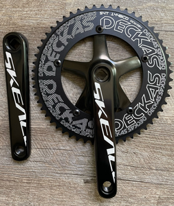 Plato Redondo Deckas 144BCD para Bicicleta de Pista Fixed Gear Fixie 44T 58T Dientes Piñón Especial de una Sola Velocidad 144 <span class=keywords><strong>Bcd</strong></span> - Product Image 6