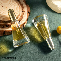 Flacon en verre conique blanc éclatant de 15 ml, directement de l'usine, pour lotions et sérums ; couleurs personnalisables ; compte-gouttes pour huiles essentielles