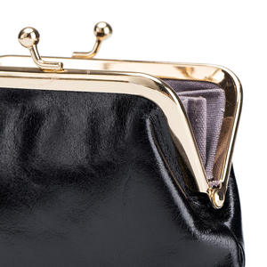 Portefeuille court en cuir Andong pour femmes, cuir de vache véritable, mode féminine, couleur bonbon, porte-monnaie à fermoir, mini sac de rangement 2021 - Product Image 5