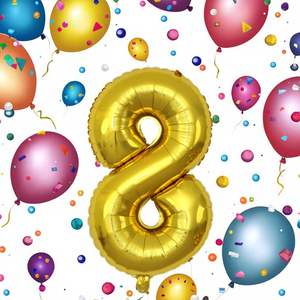 Nouveautés Ballons en feuille de papier multicolores de 32 pouces, ballons écologiques pour décorations de fête d'Halloween et d'anniversaire - Product Image 1