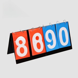 4-Tableau d'affichage de table portable numérique <span class=keywords><strong>Flipper</strong></span>, Multi Sports Score Flip Scoreboard Score Keeper - Product Image 2