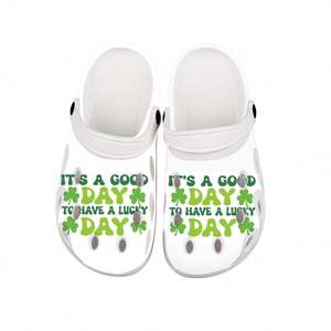 Zapatos <span class=keywords><strong>de</strong></span> jardín a la moda con impresión personalizada, las últimas sandalias <span class=keywords><strong>Karol</strong></span> <span class=keywords><strong>G</strong></span> al por mayor, zuecos Eva geométricos informales para hombre - Product Image 2