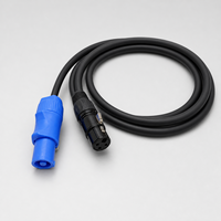 Câble d'extension d'alimentation 3C x 2,5 mm PowerCON vers XLR 3 broches DMX pour studio TV, scène et événements