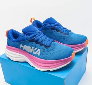 Chaussures de course et décontractées pour hommes et femmes Hoka Bondi 8 en fibre de carbone, amortissantes, légères, pour longues distances et usage extérieur. - Product Image 1