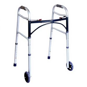 *<b>walker</b> <b>Adult</b> Folding Light Weight <b>for</b> Hospital Disabled Used FOLDING <b>WALKER</b> Adjustable Height Aluminum <b>Walker</b> - Product Image 1