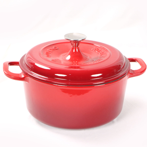 Pentola in Ghisa Smaltata per Stufati e Zuppe 22cm-24cm Compatibile con Fornelli a Induzione e Gas, Utensile da Cucina Disponibile - Product Image 1