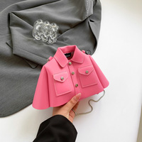 Desain baru tas tangan wanita bentuk kemeja Fashion dompet wanita tas bahu gadis lucu