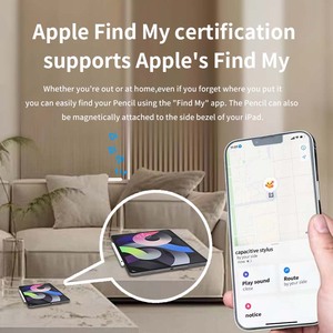 Stylet magnétique intelligent pour <span class=keywords><strong>iPad</strong></span>, crayon tactile capacitif, fonction Find My, stylo en plastique avec pointe remplaçable - Product Image 5
