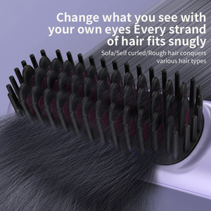 <span class=keywords><strong>Brosse</strong></span> <span class=keywords><strong>Lissante</strong></span> <span class=keywords><strong>Chauffante</strong></span> Sans Fil Mini Efficace à LED Ionique USB, Chauffage Rapide, Peigne Chauffant Lissant, Logo Personnalisé Français Espagnol - Product Image 6