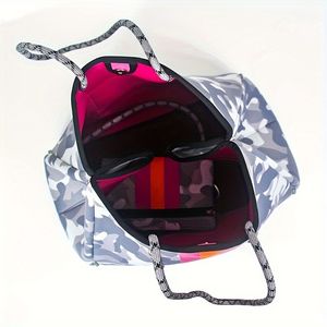 กระเป๋าถือช้อปปิ้งความจุขนาดใหญ่กระเป๋าสะพายไหล่สำหรับผู้หญิงกระเป๋าถือลำลองกระเป๋าชายหาด - Product Image 3