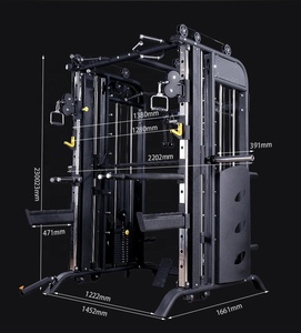 Equipo de <span class=keywords><strong>Gimnasio</strong></span> PINJIAN, Barra Smith Comercial, Bandas de Resistencia, Sentadillas con Barra, Aeróbico, Oxígeno, Equipo de Fitness, Soporte - Product Image 6