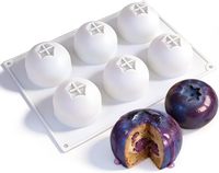Moule en silicone pour fruits aux bleuets, idéal pour la pâtisserie, les mousses, les gâteaux, les puddings et les desserts aux fruits.