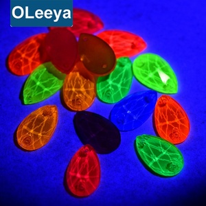 OLeeya Factory Vente Chaude Strass en Verre 3A Néon Fluorescent à Coudre pour Costume de Danse - Product Image 2