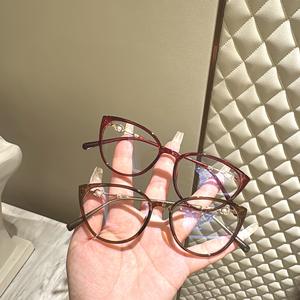 Danyang – monture de lunettes œil de chat pour femmes, monture complète, verres en résine, Style tendance à la mode, 78043 - Product Image 3