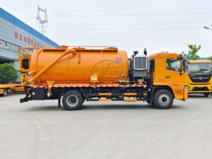 รถดูดสิ่งปฏิกูลและดูดฝุ่น SHACMAN L5000 4x2 ขนาด 15 ลูกบาศก์เมตร พร้อมระบบ PTO แบบแยกเพลาและปั๊มทำงานพร้อมกันสองระบบ สำหรับส่งออก - Product Image 4